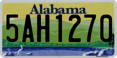 AL license plate 5AH1270