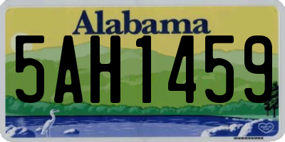 AL license plate 5AH1459