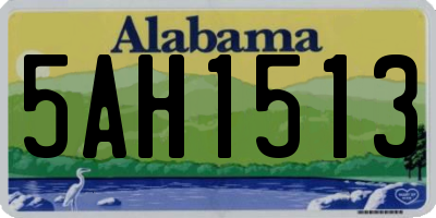 AL license plate 5AH1513