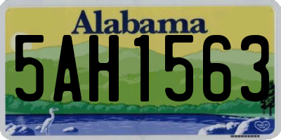 AL license plate 5AH1563