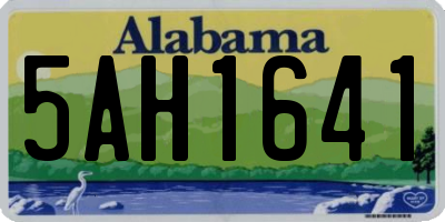 AL license plate 5AH1641