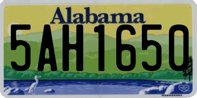 AL license plate 5AH1650