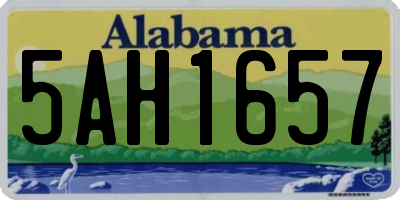 AL license plate 5AH1657