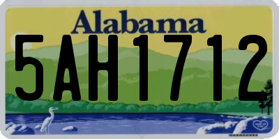 AL license plate 5AH1712