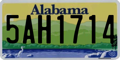 AL license plate 5AH1714