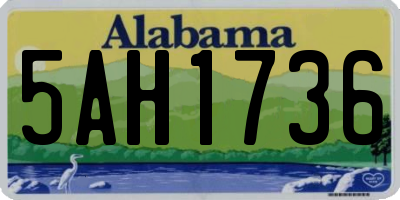 AL license plate 5AH1736