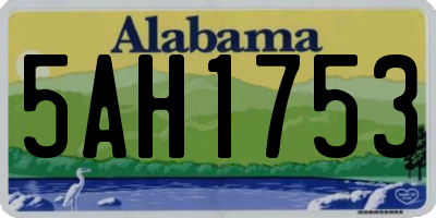 AL license plate 5AH1753