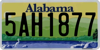 AL license plate 5AH1877