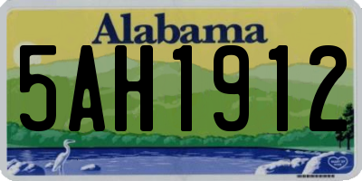 AL license plate 5AH1912