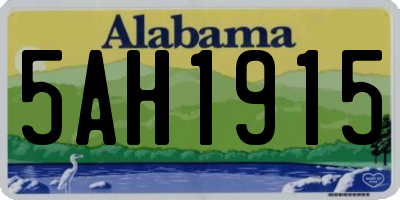AL license plate 5AH1915