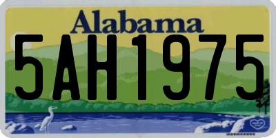 AL license plate 5AH1975