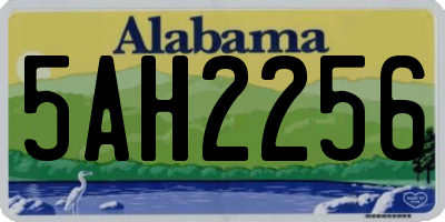 AL license plate 5AH2256