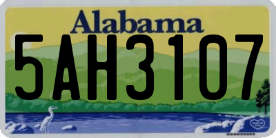 AL license plate 5AH3107
