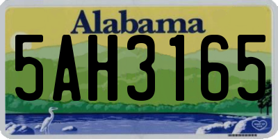 AL license plate 5AH3165