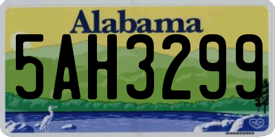 AL license plate 5AH3299
