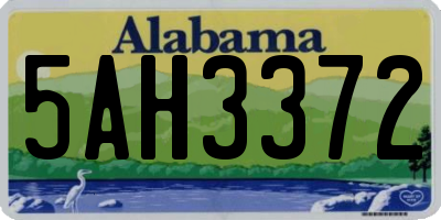 AL license plate 5AH3372