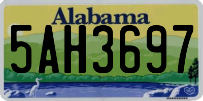 AL license plate 5AH3697