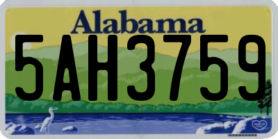 AL license plate 5AH3759