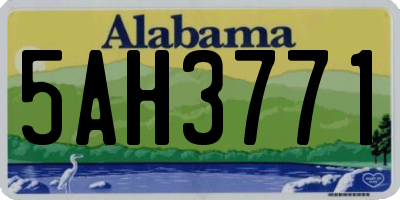 AL license plate 5AH3771