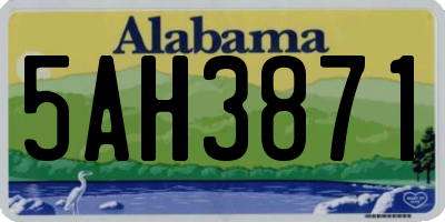 AL license plate 5AH3871
