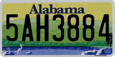 AL license plate 5AH3884