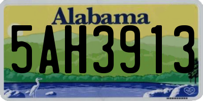 AL license plate 5AH3913