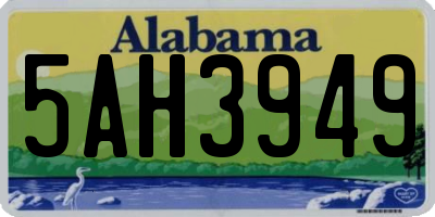 AL license plate 5AH3949