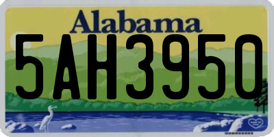 AL license plate 5AH3950