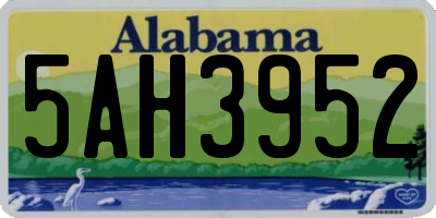 AL license plate 5AH3952