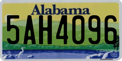 AL license plate 5AH4096