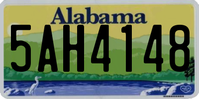 AL license plate 5AH4148