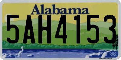 AL license plate 5AH4153