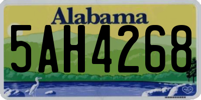 AL license plate 5AH4268