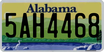 AL license plate 5AH4468