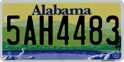 AL license plate 5AH4483