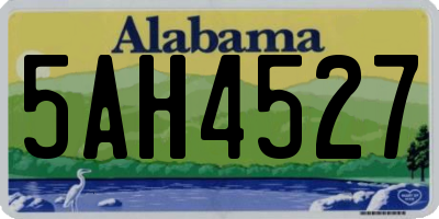 AL license plate 5AH4527