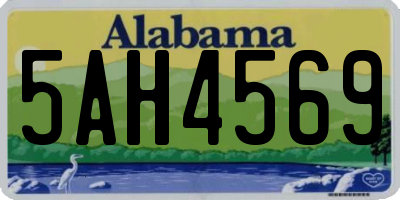 AL license plate 5AH4569
