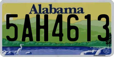 AL license plate 5AH4613