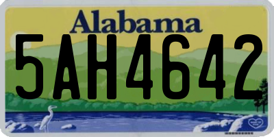 AL license plate 5AH4642