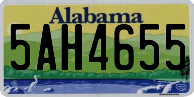 AL license plate 5AH4655