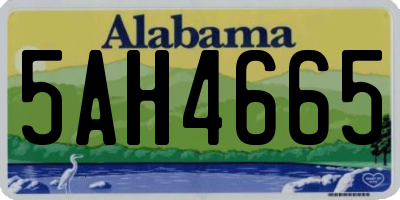 AL license plate 5AH4665