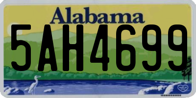 AL license plate 5AH4699