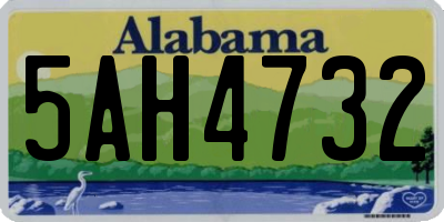AL license plate 5AH4732