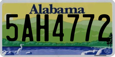 AL license plate 5AH4772