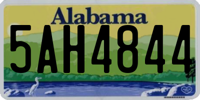 AL license plate 5AH4844