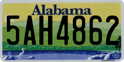 AL license plate 5AH4862