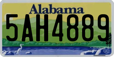 AL license plate 5AH4889