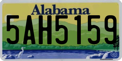 AL license plate 5AH5159