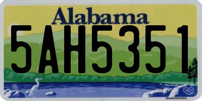 AL license plate 5AH5351