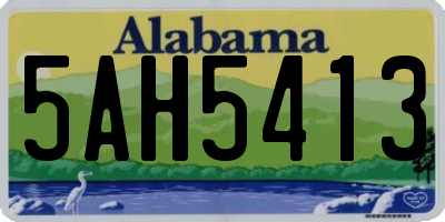 AL license plate 5AH5413